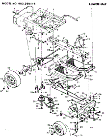 Lower Half parts for Craftsman Front-Engine Lawn Tractor 502256116 from AppliancePartsPros.com