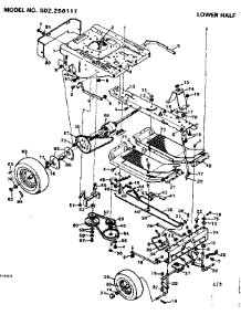 Drive Assembly parts for Craftsman Front-Engine Lawn Tractor 502256117 from AppliancePartsPros.com