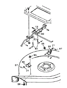 Mower Housing Exploded View parts for Craftsman Front-Engine Lawn Tractor 502256117A from AppliancePartsPros.com