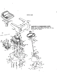 Upper Half parts for Craftsman Front-Engine Lawn Tractor 502256119 from AppliancePartsPros.com