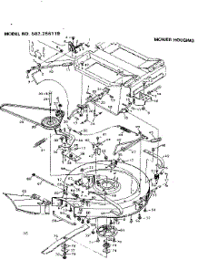 Mow. Hous. parts for Craftsman Front-Engine Lawn Tractor 502256119 from AppliancePartsPros.com