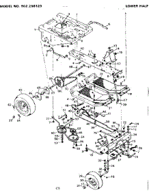 Lower Half parts for Craftsman Front-Engine Lawn Tractor 502256120 from AppliancePartsPros.com