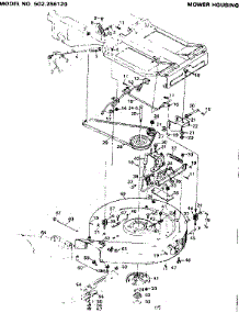 Mower Housing parts for Craftsman Front-Engine Lawn Tractor 502256120 from AppliancePartsPros.com