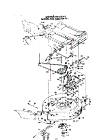 Mower Housing parts for Craftsman Front-Engine Lawn Tractor 502256121 from AppliancePartsPros.com