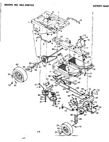 Lower Half parts for Craftsman Front-Engine Lawn Tractor 502256122 from AppliancePartsPros.com