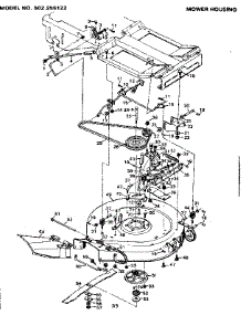 Mower Housing parts for Craftsman Front-Engine Lawn Tractor 502256122 from AppliancePartsPros.com