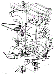 Mower Housing parts for Craftsman Front-Engine Lawn Tractor 502256125 from AppliancePartsPros.com