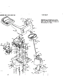 Top Half parts for Craftsman Front-Engine Lawn Tractor 502256126 from AppliancePartsPros.com