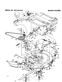 Mower Housing parts for Craftsman Front-Engine Lawn Tractor 502256126 from AppliancePartsPros.com