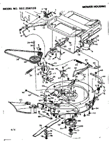 Mower Housing parts for Craftsman Front-Engine Lawn Tractor 502256128 from AppliancePartsPros.com