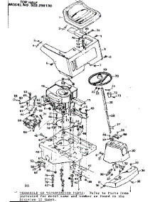Top Half parts for Craftsman Front-Engine Lawn Tractor 502256130 from AppliancePartsPros.com