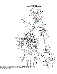 Top Half parts for Craftsman Front-Engine Lawn Tractor 502256131 from AppliancePartsPros.com