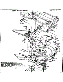 Mower Housing parts for Craftsman Front-Engine Lawn Tractor 5022561321 from AppliancePartsPros.com