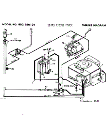 Wiring Diagram parts for Craftsman Front-Engine Lawn Tractor 502256134 from AppliancePartsPros.com