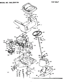 Wiring Diagram parts for Craftsman Front-Engine Lawn Tractor 502256134 from AppliancePartsPros.com
