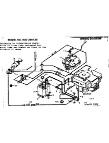 Wiring Diagram parts for Craftsman Front-Engine Lawn Tractor 502256135 from AppliancePartsPros.com
