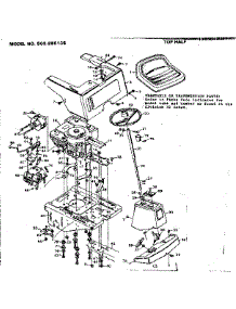 Top Half parts for Craftsman Front-Engine Lawn Tractor 502256135 from AppliancePartsPros.com