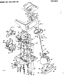 Top Half parts for Craftsman Front-Engine Lawn Tractor 502256136 from AppliancePartsPros.com