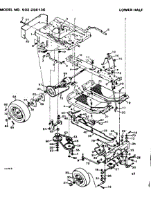 Lower Half parts for Craftsman Front-Engine Lawn Tractor 502256136 from AppliancePartsPros.com