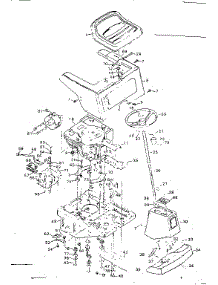 Top Half parts for Craftsman Front-Engine Lawn Tractor 502256136A from AppliancePartsPros.com