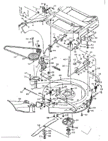 Mower Housing parts for Craftsman Front-Engine Lawn Tractor 502256136A from AppliancePartsPros.com