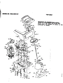 Top Half parts for Craftsman Front-Engine Lawn Tractor 502256137 from AppliancePartsPros.com