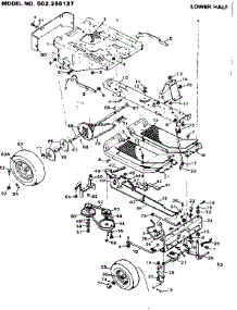 Lower Half parts for Craftsman Front-Engine Lawn Tractor 502256137 from AppliancePartsPros.com