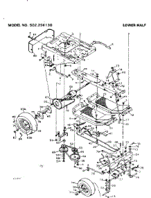 Drive Assembly parts for Craftsman Front-Engine Lawn Tractor 502256138 from AppliancePartsPros.com