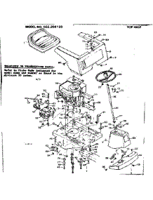 Top Half parts for Craftsman Front-Engine Lawn Tractor 502256139 from AppliancePartsPros.com