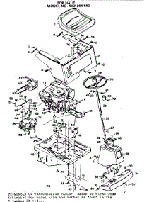 Top Half parts for Craftsman Front-Engine Lawn Tractor 502256140 from AppliancePartsPros.com