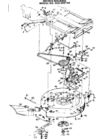 Mower Housing parts for Craftsman Front-Engine Lawn Tractor 502256140 from AppliancePartsPros.com