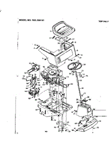 Top Half parts for Craftsman Front-Engine Lawn Tractor 502256141 from AppliancePartsPros.com