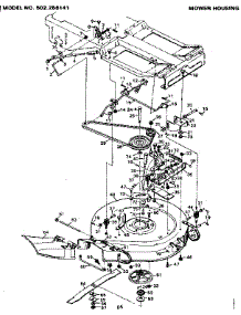 Mower Housing parts for Craftsman Front-Engine Lawn Tractor 502256141 from AppliancePartsPros.com