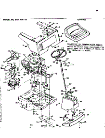 Top Half parts for Craftsman Front-Engine Lawn Tractor 502256142 from AppliancePartsPros.com