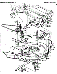 Mower Housing parts for Craftsman Front-Engine Lawn Tractor 502256142 from AppliancePartsPros.com