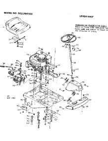 Upper Half parts for Craftsman Front-Engine Lawn Tractor 502256160 from AppliancePartsPros.com