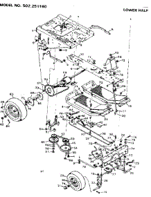 Lower Half parts for Craftsman Front-Engine Lawn Tractor 502256160 from AppliancePartsPros.com