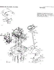 Top Half parts for Craftsman Front-Engine Lawn Tractor 502256180 from AppliancePartsPros.com