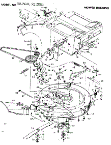 Mower Housing parts for Craftsman Front-Engine Lawn Tractor 502256180 from AppliancePartsPros.com