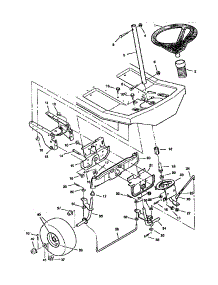 Steering parts for Craftsman Rear-Engine Riding Mower 502256210 from AppliancePartsPros.com