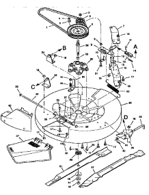 Mower Housing parts for Craftsman Rear-Engine Riding Mower 502256210 from AppliancePartsPros.com