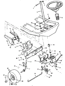 Steering parts for Craftsman Rear-Engine Riding Mower 502256220 from AppliancePartsPros.com