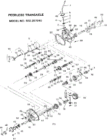 Peerless Transaxle parts for Craftsman Front-Engine Lawn Tractor 502257010 from AppliancePartsPros.com