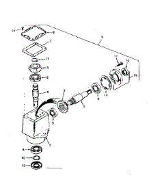 Peerless Right Angle Drive parts for Craftsman Front-Engine Lawn Tractor 502257041 from AppliancePartsPros.com