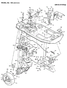 Drive System parts for Craftsman Front-Engine Lawn Tractor 502257310 from AppliancePartsPros.com