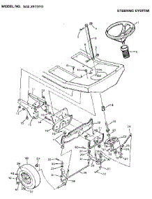 Steering System parts for Craftsman Front-Engine Lawn Tractor 502257310 from AppliancePartsPros.com