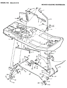 Mower Housing Suspension parts for Craftsman Front-Engine Lawn Tractor 502257310 from AppliancePartsPros.com