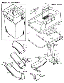 Grass Bagger parts for Craftsman Front-Engine Lawn Tractor 502257310 from AppliancePartsPros.com