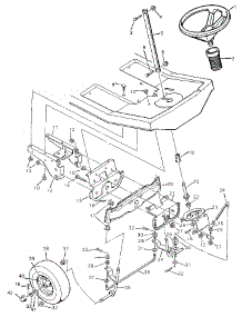 Steering System parts for Craftsman Front-Engine Lawn Tractor 502257330 from AppliancePartsPros.com