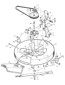 Mower Housing parts for Craftsman Front-Engine Lawn Tractor 502257330 from AppliancePartsPros.com